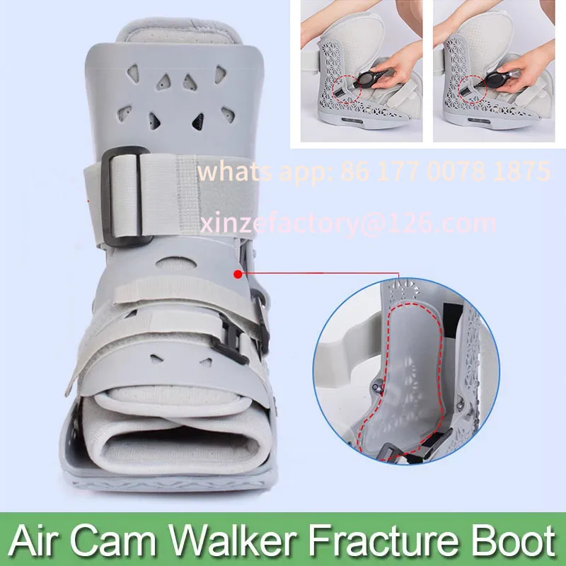 Customizable 1Pcs Orthopaedic Boot-Air Cam Walker Fracture Boot Medical Inflatable Walking Boot for Sprained Ankle Protective