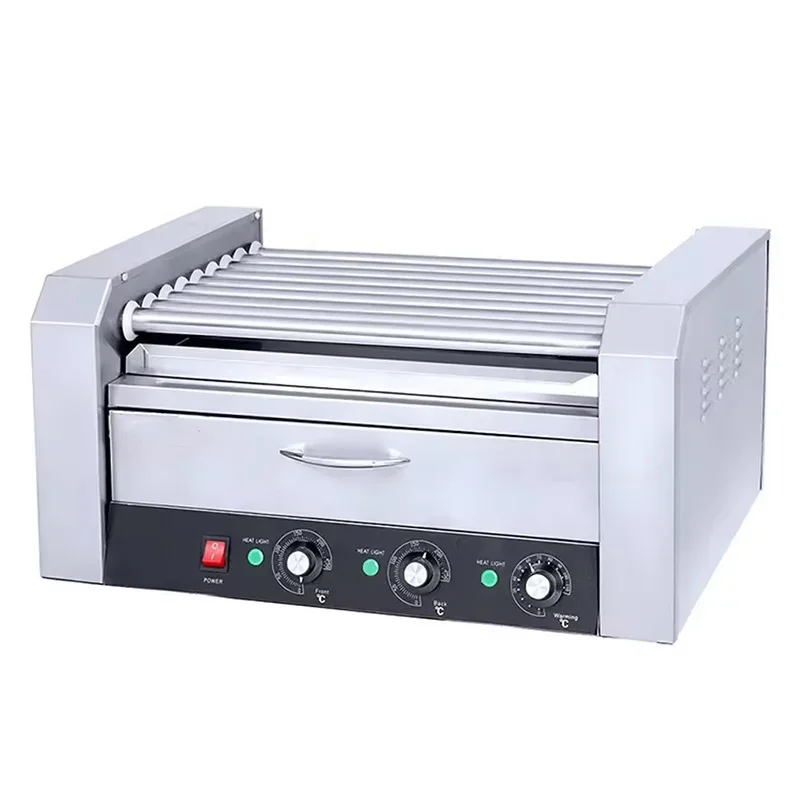 Commercial Sausage Grill, Fully Automatic Hot Dog Machine, Rotary Sausage Grill, Crispy-Skinned Sausage Grill