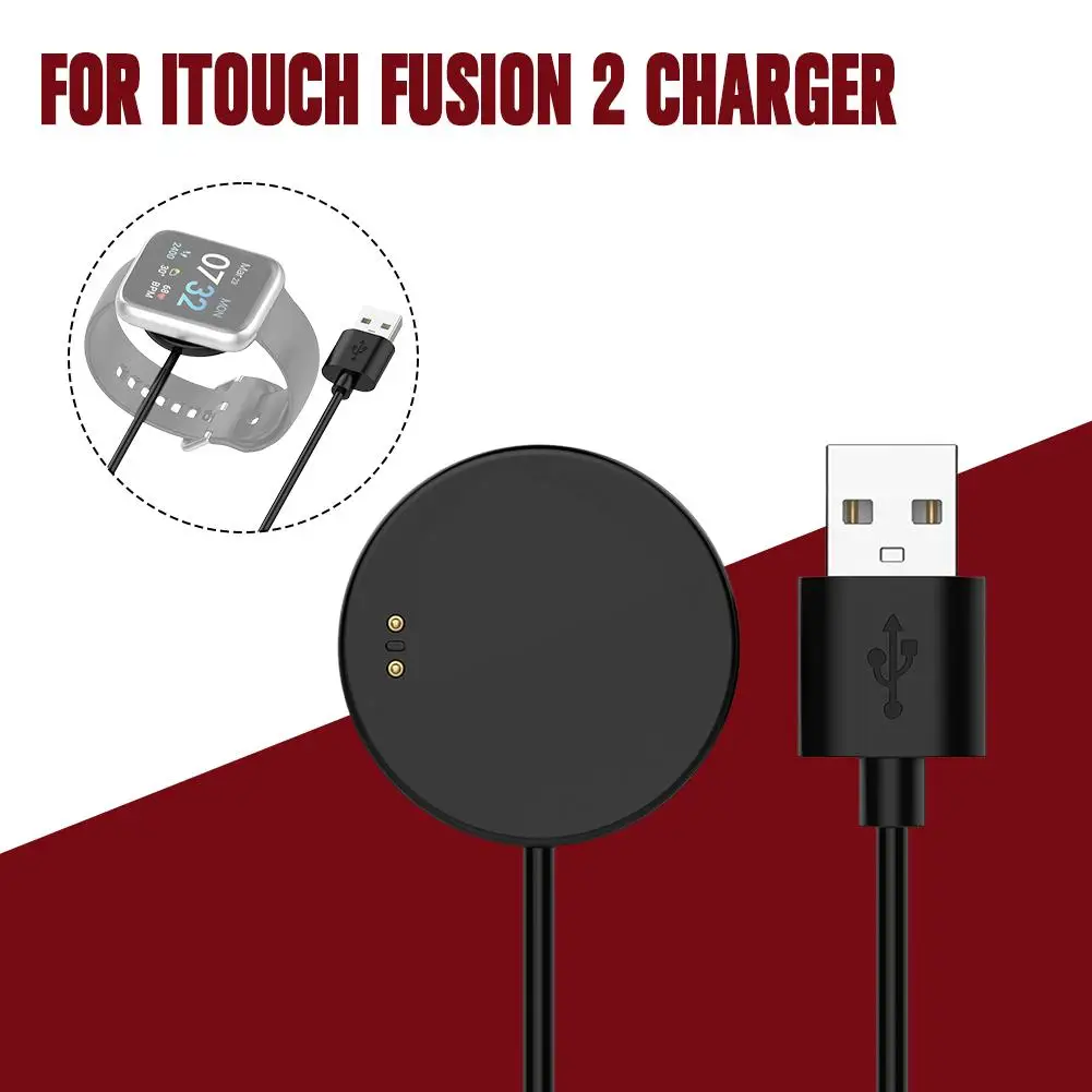 USB Charger Cable For ITouch Fusion 2 Smartwatch Charging Dock Station Cradle Holder Replacement Charging Base X8E7