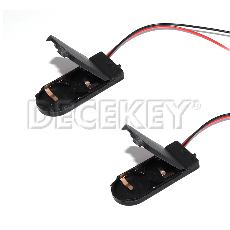 CR2032 Button Coin Cell Battery Socket Holder Case Cover With ON/OFF Switch 3V x2 6V Battery Storage Box