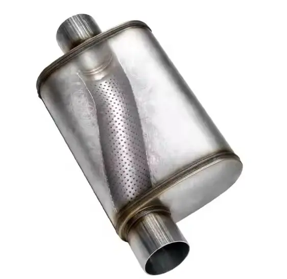 High Performance Stainless Steel 409 Exhaust Muffler 1.5mm Thick 1-Year Warranty OEM SupportedATV&UTV