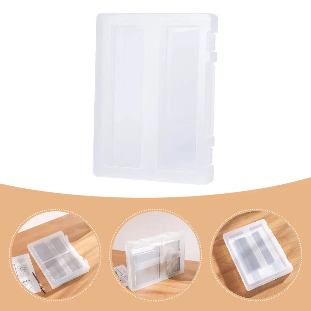 

Прозрачный портативный ящик для документов формата А4, сверхпрочный органайзер для файлов из полипропилена с запирающейся пряжкой для офиса, дома, бизнеса