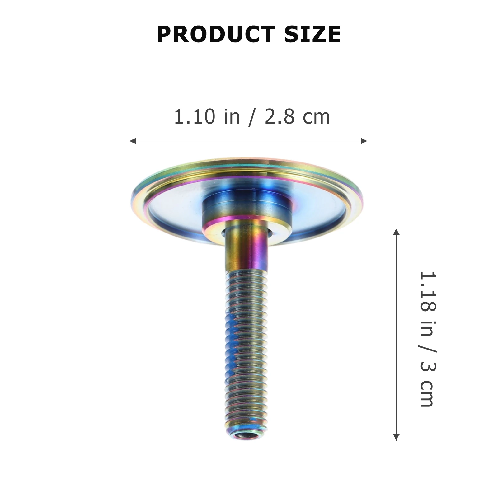 Bike Headset Cap Titanium Alloy Lightweight High Strength No Deformation Easy Install Remove for Most Bicycles