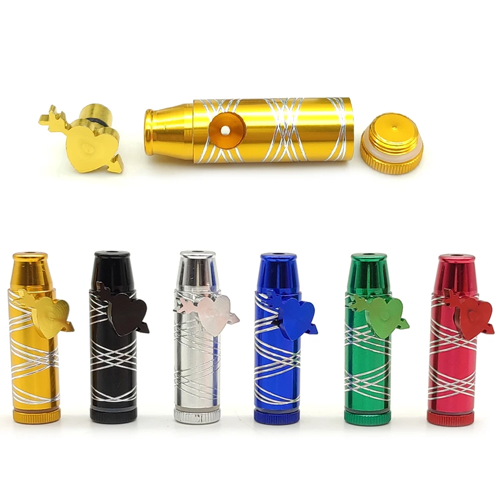 Aluminum Alloy Bullet Dispenser Leak-Proof Kitchen Spice Storage Bottle Travel Smoking Accessories For Party Tobacco Smoke Herb