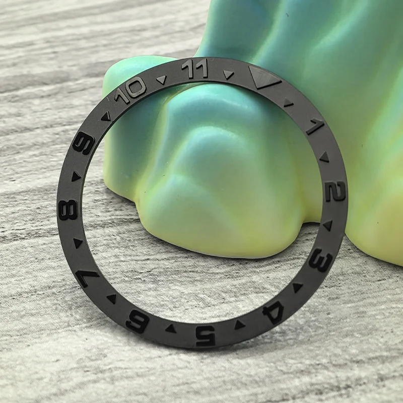 Mod 38mmx31.5mm SKX007 Flat Metal Bezel Insert Ring Fits SKX007 SKX009 SRPD Watch Case NH36 NH35 Movement Watch Bezel Ring Parts