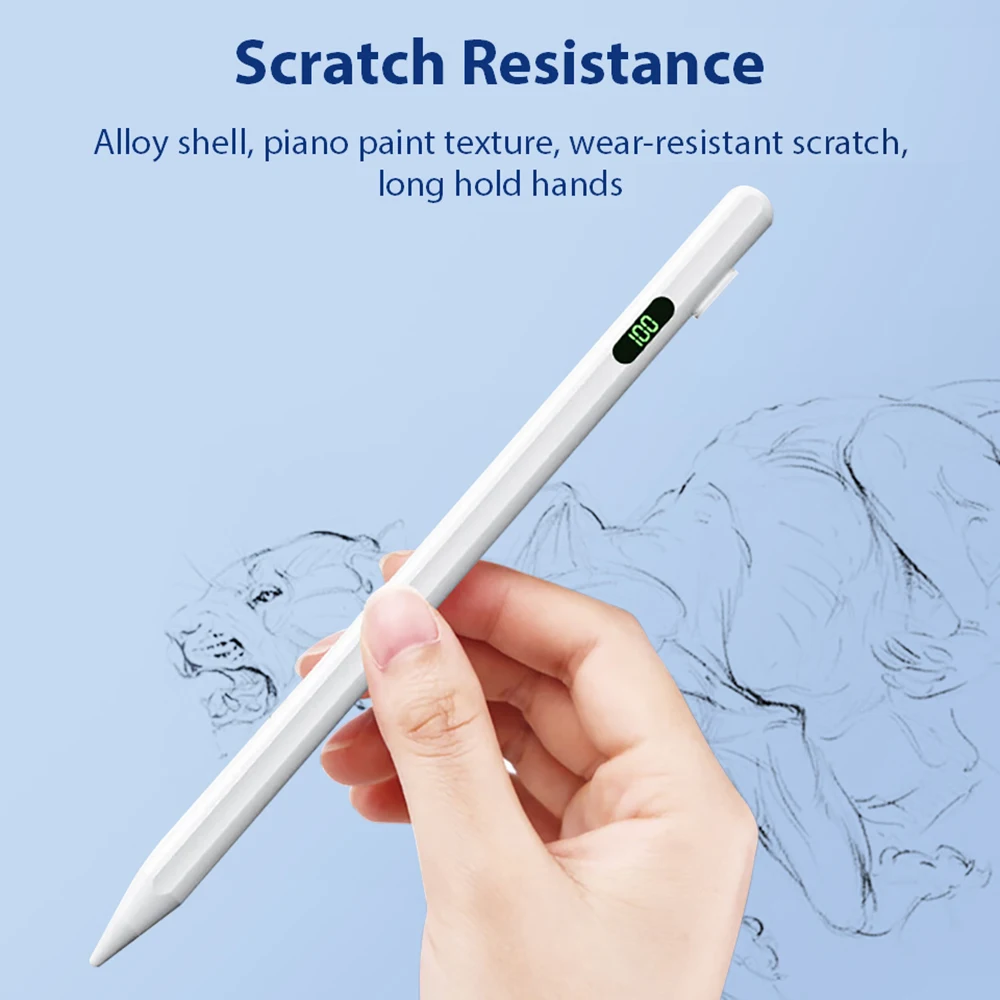 Universal Stylus With Rechargeable Power Screen For Tablets,Phones,Stylus,For IOS,Android,IPad,Apple Pencil 2