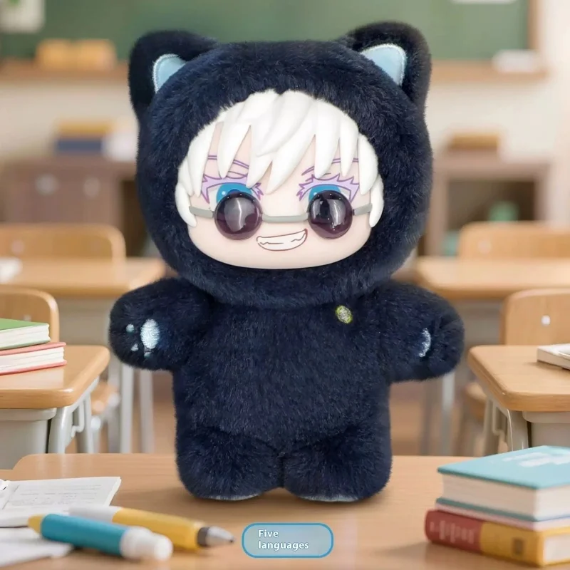أفضل بائع Kawaii Jujutsu Kaisen 2 القط الأذن بلوشي سلسلة صندوق أعمى صندوق غامض أنيمي لعبة غرفة الديكور جمع مهرجان هدية
