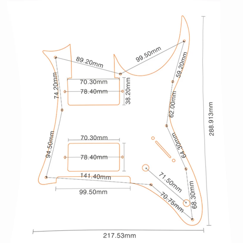 Pleroo – pièces de guitare électrique personnalisées, plaque à gratter multicolore, pour Ibanez MIJ RG 350 DX, Pickguard HH Humbucker