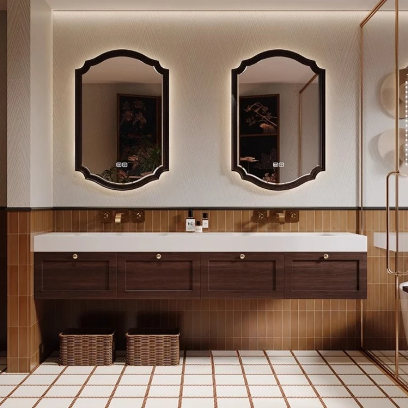 Fashion Disinfecting Bathroom Cabinet Toilet Luxury Paper Wooden Bathroom Cabinet Decorations Skincare Gabinete Home Furniture