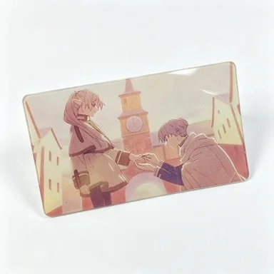 Carte à collectionner lenticulaire à effet de mouvement bidimensionnel, style ins, haute esthétique, Anime Frieren, carte postale de 3 pouces.
