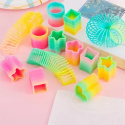 10 stuks Mini Plastic Regenboog Neon Magic Lente Speelgoed voor Kinderen Verjaardagsfeestje Gunsten Baby Douche Kerstfeest Geschenken Pinata Filler