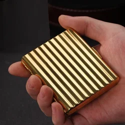 Hand-rolled Copper Cigarette Case for 70mm Tobacco Smoking Gift Box Corrugated Special Pocket Cigarette Holder