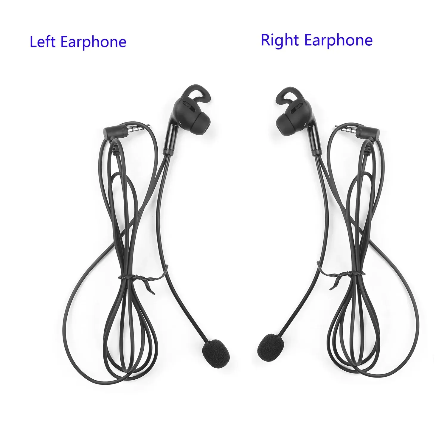 2pc ejeas fbim hands free 3,5mm jack schiedsrichter headset kopfhörer für v4c plus v6c pro 5