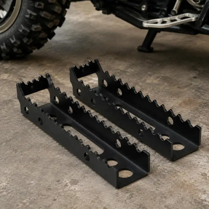 M76E ATV Fußrasten Fußrasten für TRX350FM TRX350TM TRX250TM Paar Set Ersatz – Detail 8