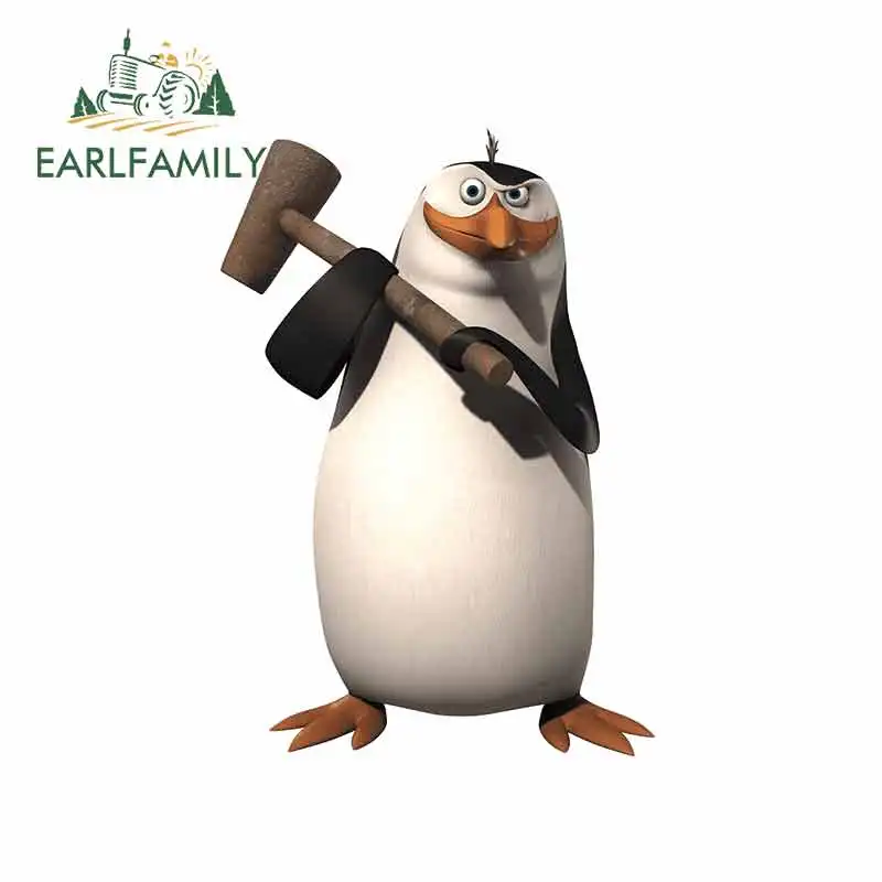 Penguin Skipper Hey-tai Wall Sticker Veneer Game Room Silhouette Style Decal Light Switch Decoration