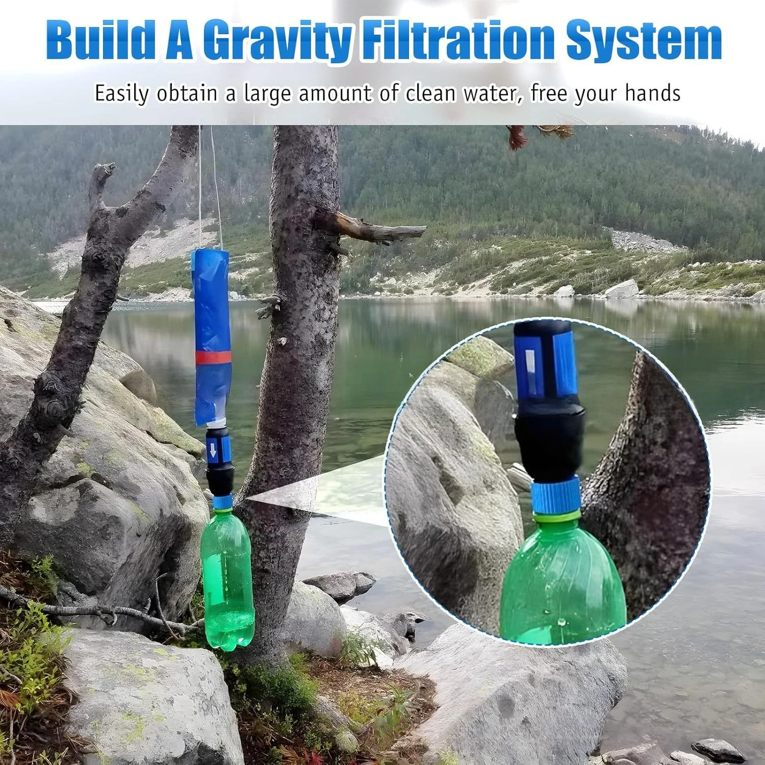 Enhon water filter coupling kit Filter and clean the interface