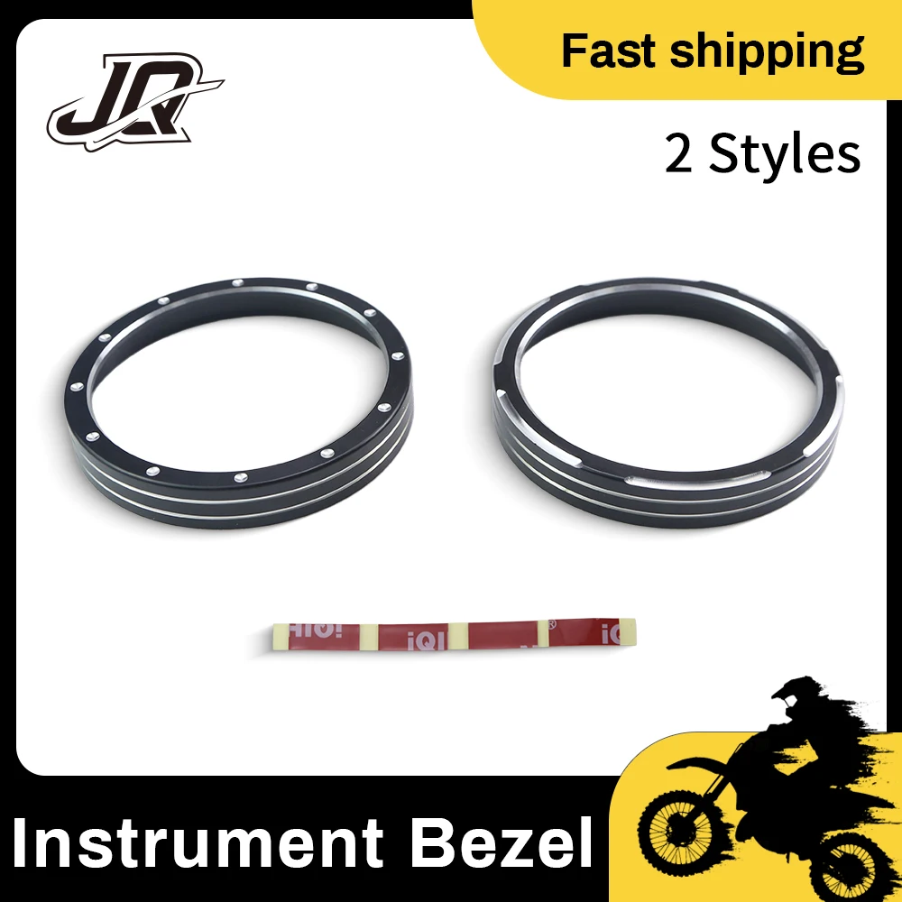 Motorcycle Unique Black Speedometer Trim Bezel Ring For Harley Sportster 883 1200 Dyna FLTRX