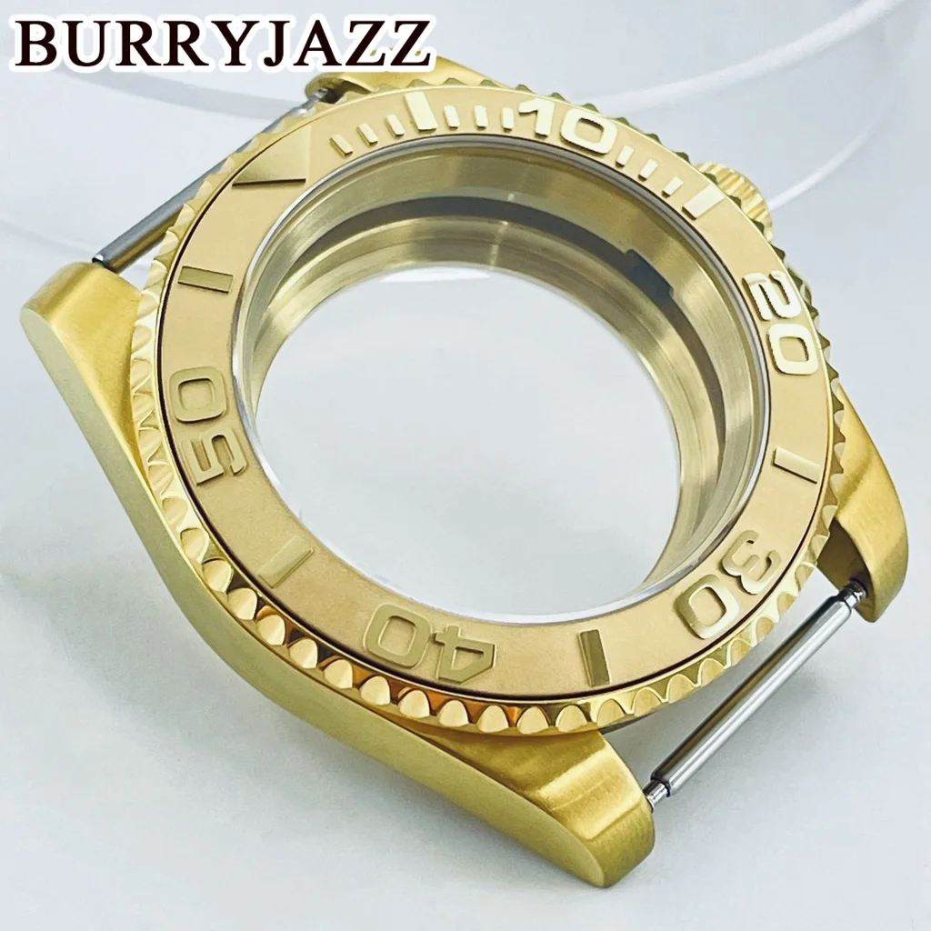 Burryjazz 40มม. Sub GMT เคส NH35 NH36 NH38 NH34 NH70 NH72 ETA2824 PT5000เคสแซฟไฟร์ดอกสว่านหัวเพชรอลูมิเนียม