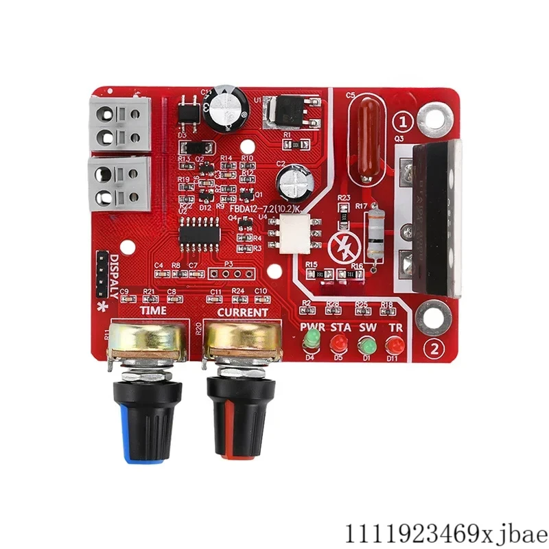 NY-D01 100A DIY Spot Welder Control Module Timing Digital Display Spot Welding Adjust Time and Current Controller Panel