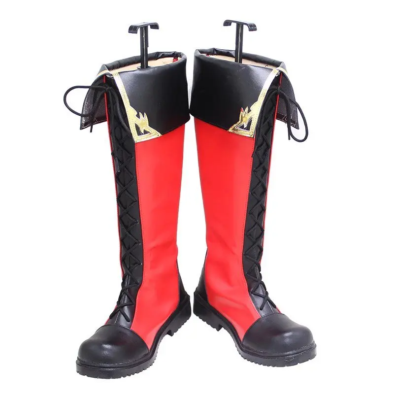 Game Victor Grantz Skin Men Cosplay Shoes Costumes Postman PU Boots for Halloween Carnival Party Christmas Customize