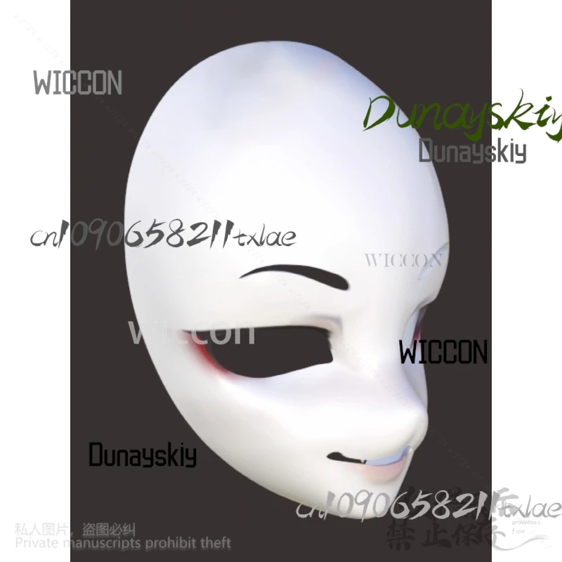 DIY Thicken Plastic Mask Anime Kawaii Furry Skull Mask Kig Fursuit Cosplay Kigurumi Base Cat Fox Head Skull Mask Halloween Party