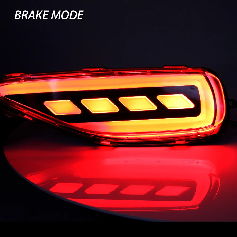 For Toyota Fortuner 2016-2025 Car Led Rear Bumper Light Reflector Daytime Running Lights Brake Fog Lamp DRL Dymanic Turn Signal - Image 3