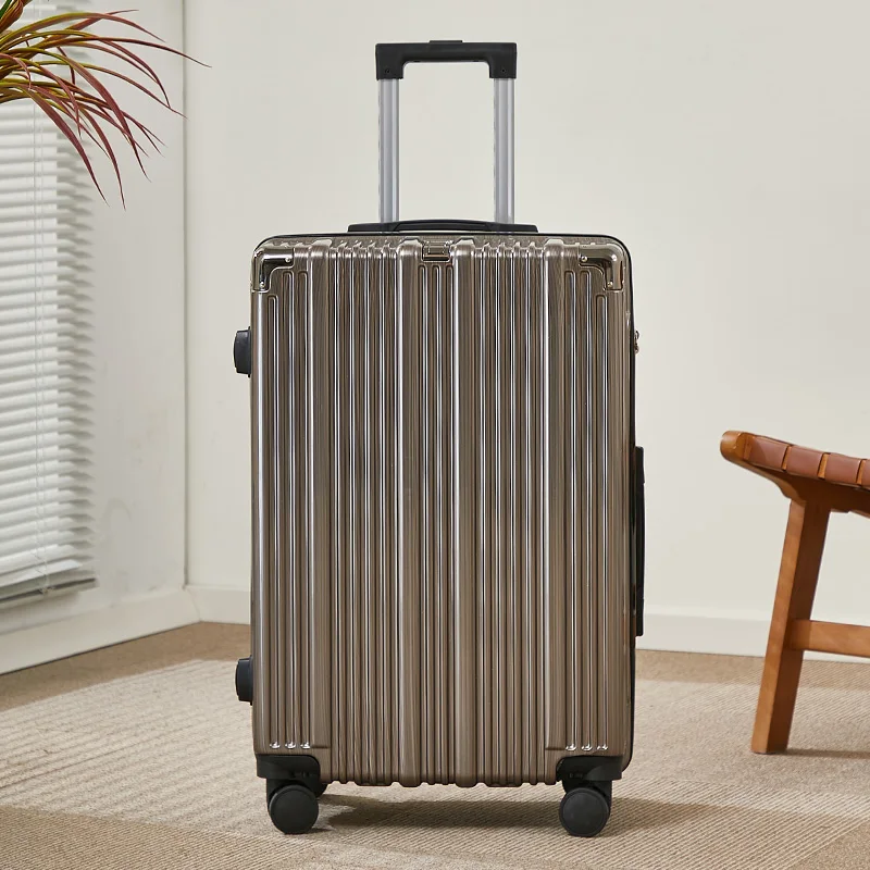 Bagagem retrô de 20 polegadas e 24 polegadas com material ABS, bagagem de alto valor estético com bagagem de rolo