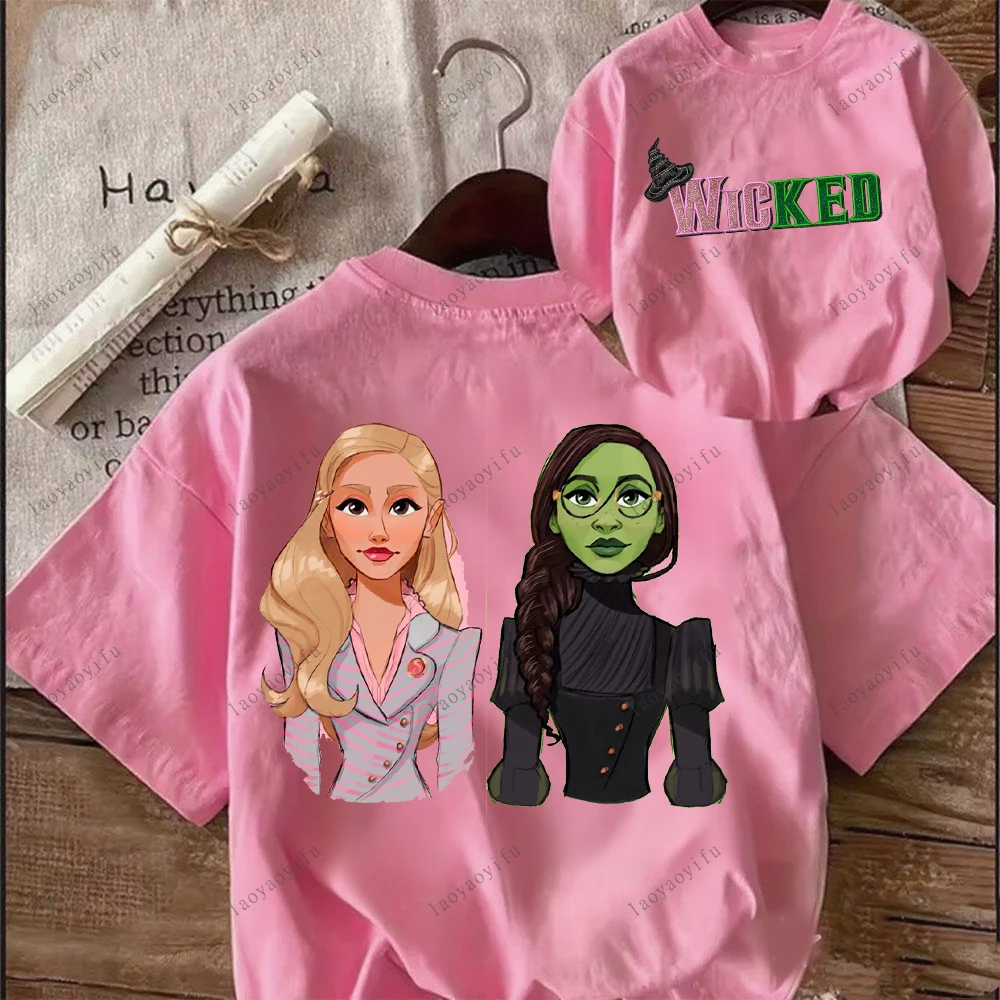 الشريرة تي شيرت مطبوع المرأة تي شيرت عالية الجودة القطن قصير الأكمام س الرقبة الشارع الشهير تيز الملابس الجمالية النساء الملابس #5