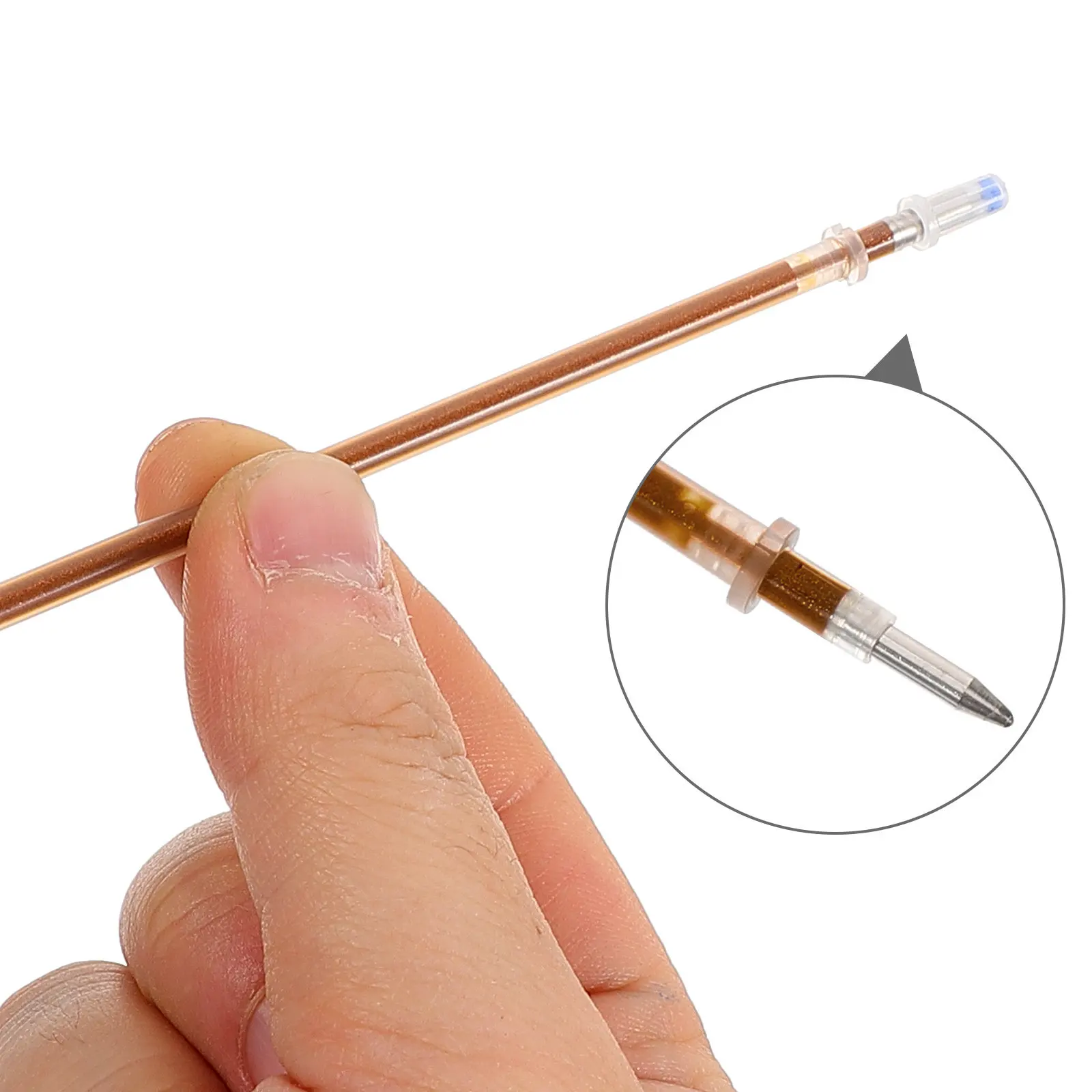 

12Pcs Long-Lasting Gel Pen Refills Office Writing Supplies Plastic Replacement Pen Ink Refills Smooth Colorful Refill for Work