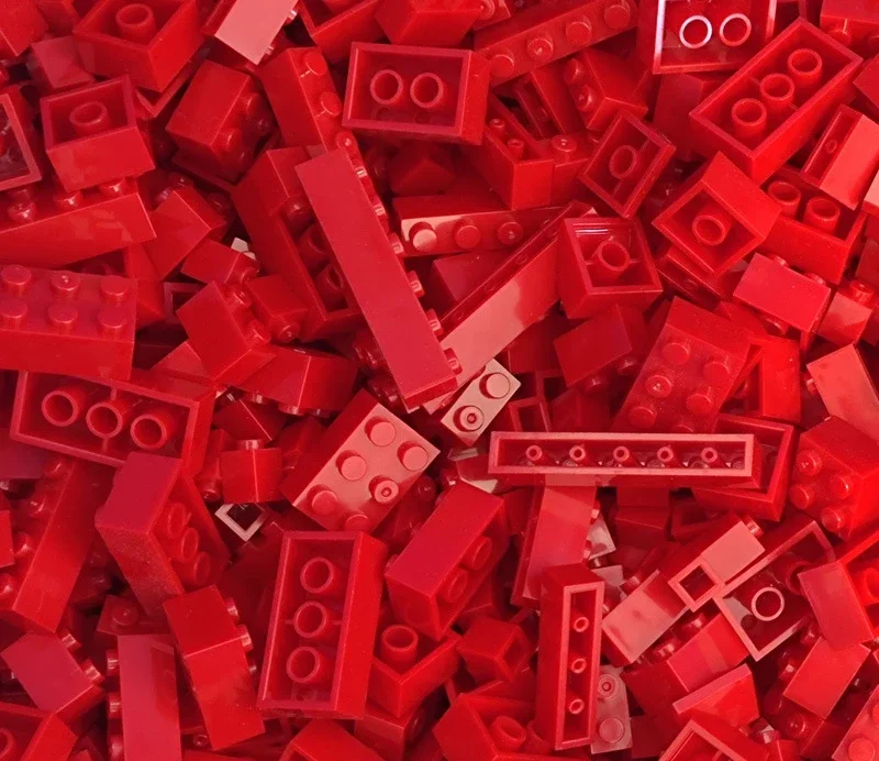 120 Stück Bausteine, Großpackung, sortiert von Farbe, Ziegelsteinen, Blockplatte, Spielzeug, kleine Partikel, kompatibel mit Legoeds DIY-Kit