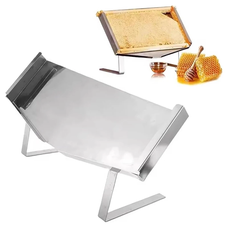 

Stainless Steel Honeycomb Honey Rack Honey Display Stand Honeycomb Panel Flow Honey Rack High-end Honey Tray Beekeeping Tools