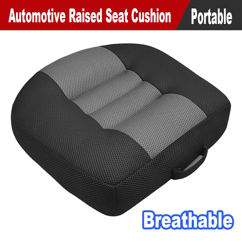 

Car Raised Seat Cushion Driver's Seat Breathable Booster Seat Portable Cushion Heightening Height Boost Mat for Office Home Car