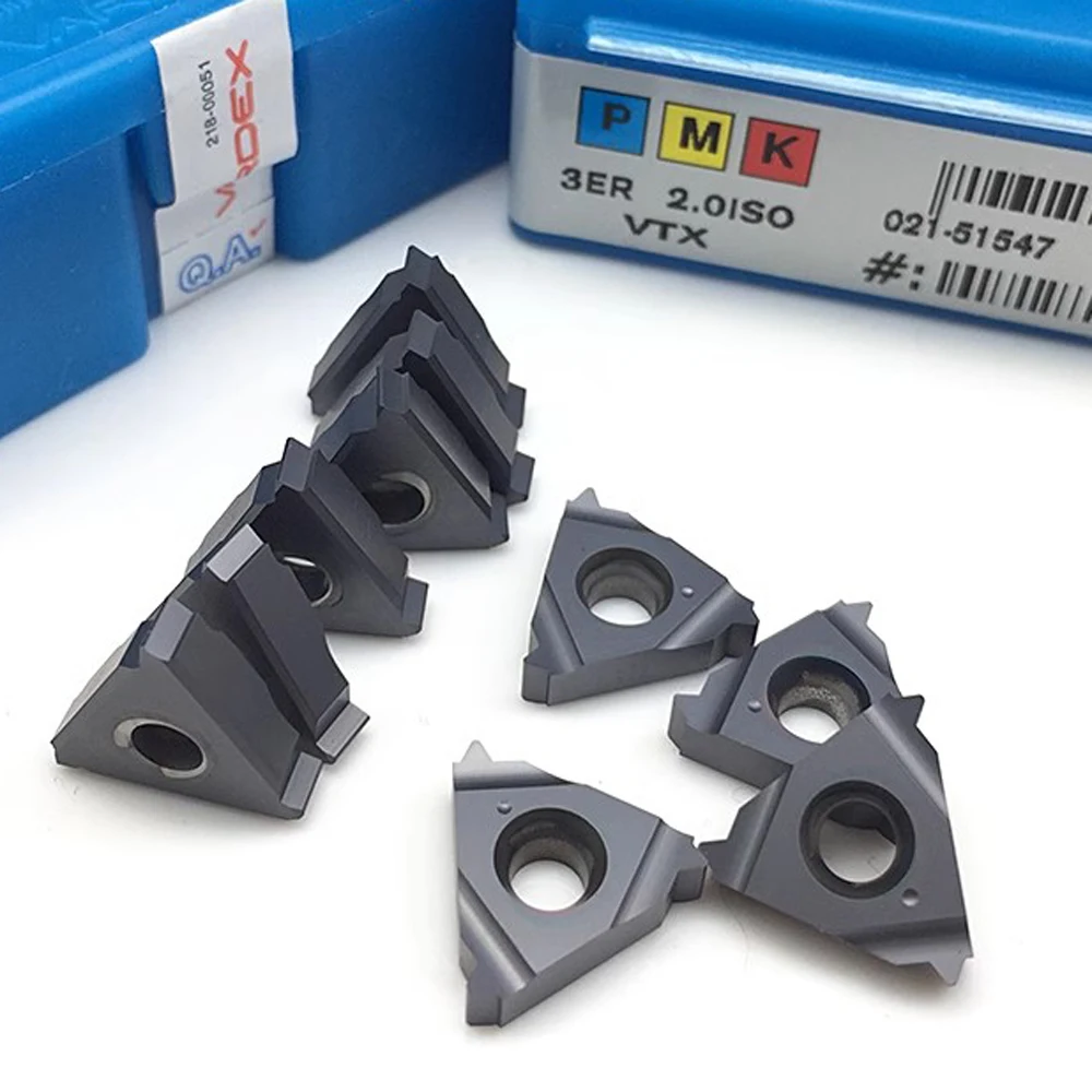Original Vargus Insert Thread Blade 3ER A55 A60 AG55 AG60 0.75 1.0 2.0 3.0ISO 14W 18BSPT 12UN VTX Cutter Metal Lathe Tool CNC