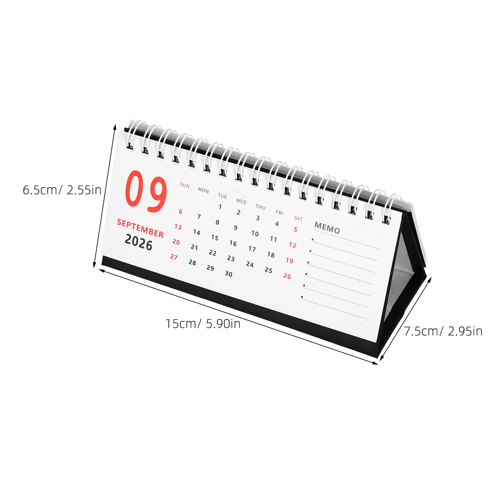 Mini 2025-2026 Desk Calendar Small Standing Flip Monthly Planner Compact Desktop Organizer for Office Home 2026 Calendar