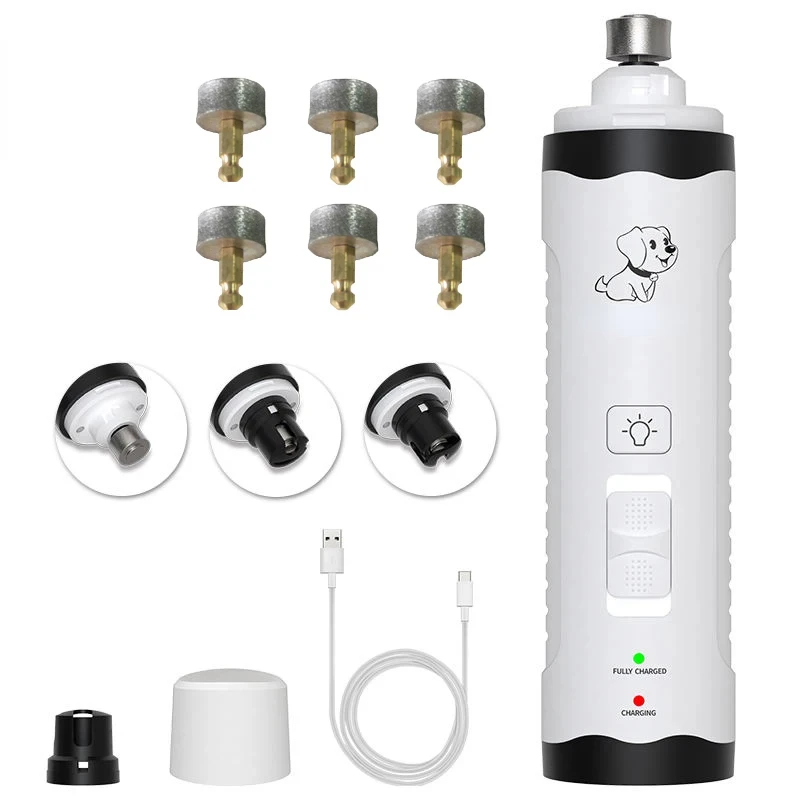 قابلة للشحن USB شحن كلب مطاحن الأظافر ، كليبرز كهربائية ، الكفوف القط ، أدوات تشذيب الأظافر ماكينة حلاقة كهربائية Vgr T