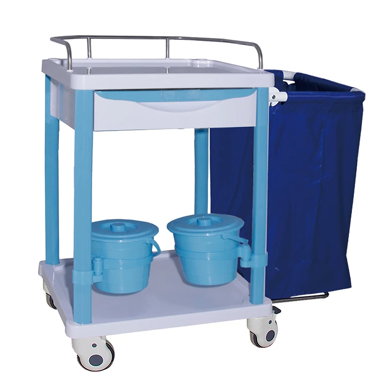

MN--LT006 Manufacturer Direct Sale Medical Dressing Dirty Linen Trolley