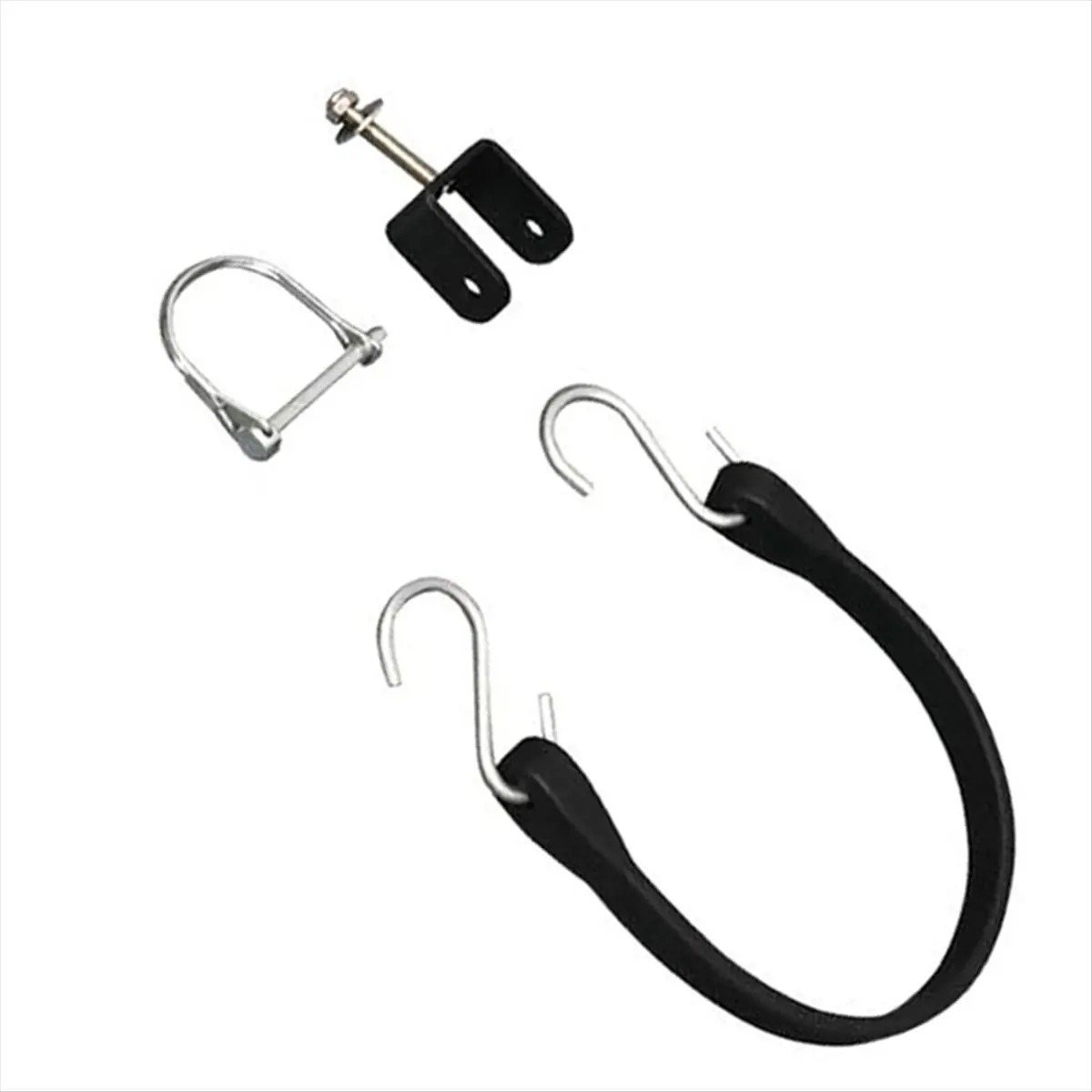 *ABDH Rubber Boat Motor Bracket Fixing Seat Adjustable Absorber Ship Outboard Engine Fixing Bracket Hull Beam Protector Black