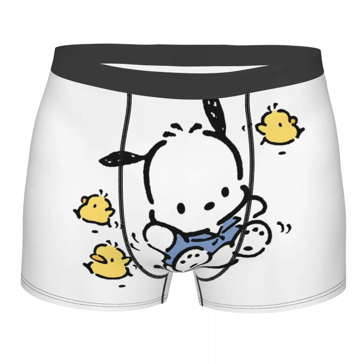 

Sanrio Cartoon Pochacco Boxer Shorts Men 3D Printed Male Breathbale Underwear Panties Briefs