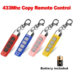 433MHz Wireless Remote Control RF 4 CH Transmitter KeyChain Garage Door Electric Gate Duplicator Copying Cloning Code Controller