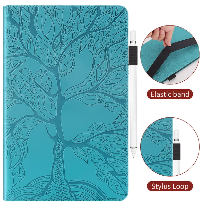 Funda for iPad Mini 4 Case Emboss Tree Leather Flip Case for iPad Mini 5 Wallet Stand Tablet for iPad Mini Case Mini 5 4 3 2 1