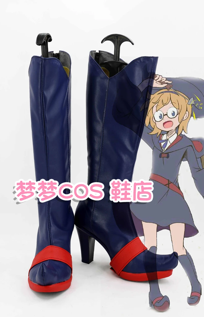 Little Witch Academia Lotte Yanson Cosplay Shoes Boots Anime Customize Shoes