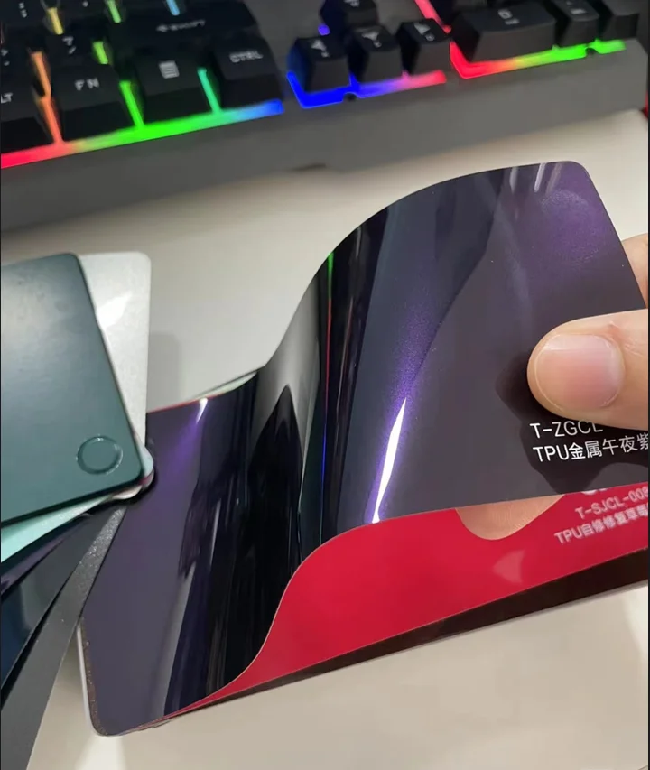 Midnight Purple Color Shift TPU Car Stickers Dynamic PPF Vinyl Film Auto Body Decal Shield Protective Car Wrap