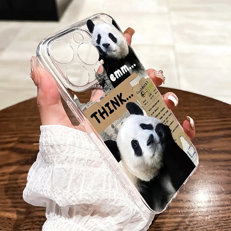 Fubao\'s top cute pandas are suitable for iPhone 15 Promax Phone Case iPhone 14/13/12mini New Suitable for XR Silicone XSCute 7/8