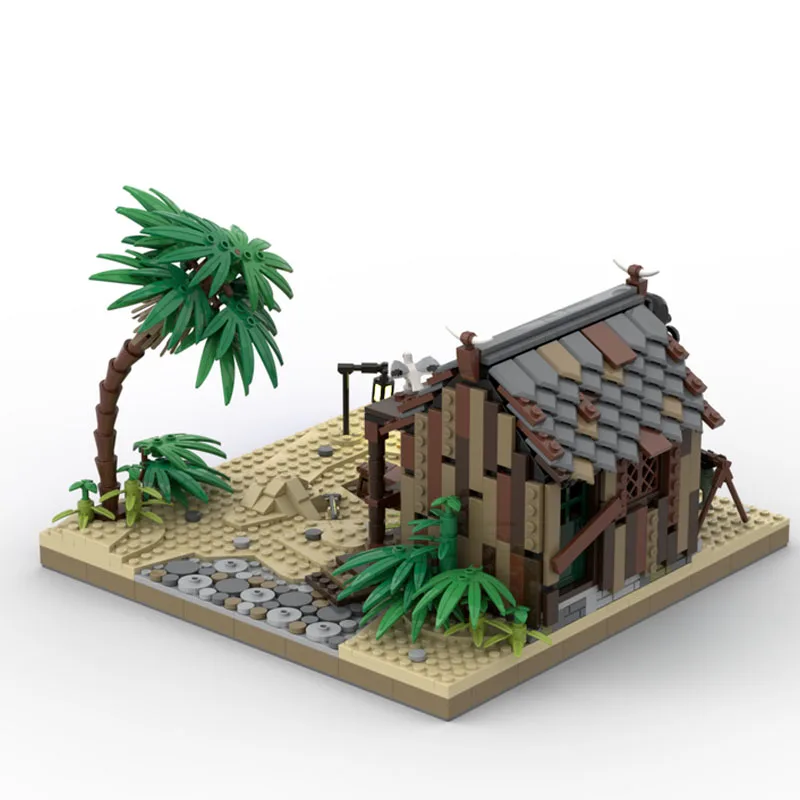 920 パーツモデルビルディングブロック漁師の小屋キットブロックセルフロックレンガ誕生日クリスマスホリデーギフト MOC- 118146