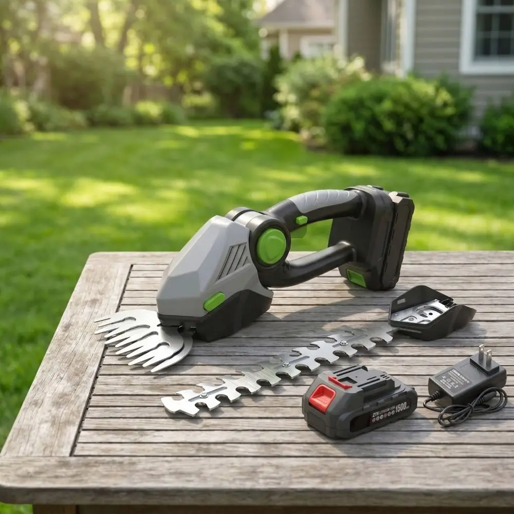 Handheld Mini Cordless Electric Hedge Trimmer Rechargeable Battery Handheld Wireless Lawn Mower Pruning Mower Weeding Pruning