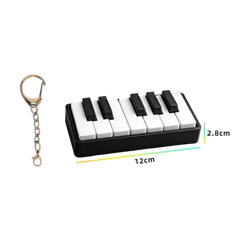 New 3D Printing Mini Piano Keychain Fidget Toy With Key Hook Perfect For Hanging On Backpacks For Kids Daily Stress Relief