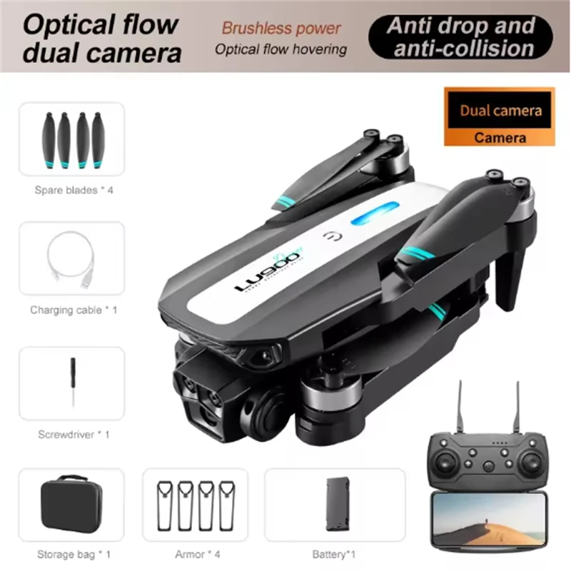 

Cool drone Lu900 Brushless motor Dual cameras Optical flow aerial photography Quadcopter Electric smart toys Built in system