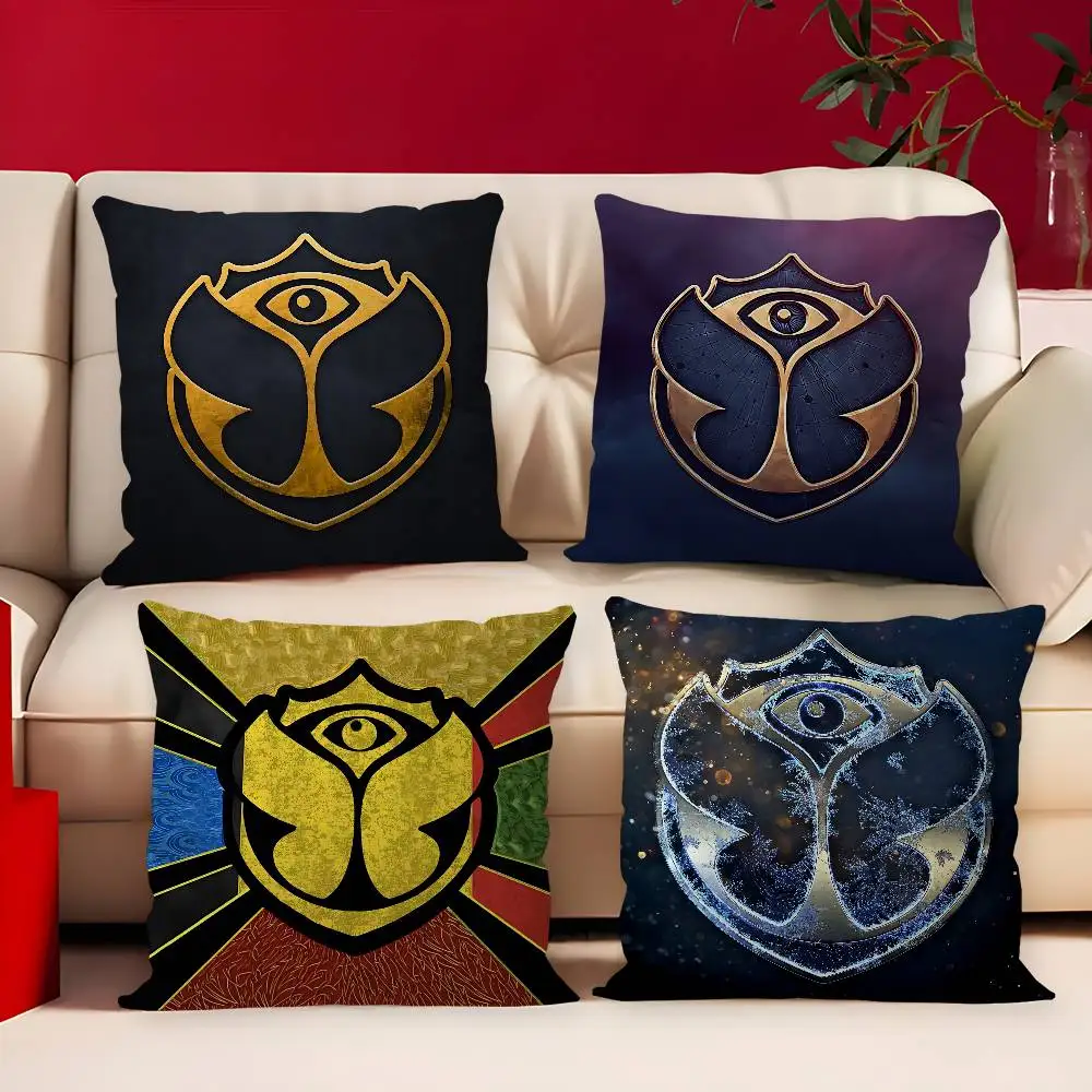 Fashion T-Tomorrowland Cushion Cover Car Throw Pillow Case For Sofa Car Christmas Gift 40x40cm 45x45cm