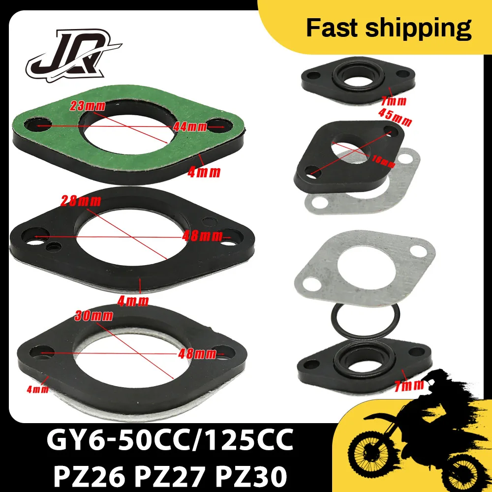 Gasket For GY6 PZ26 PZ27 PZ30 Carb Carburetor 50cc 125cc 140cc 150cc 160cc Engine Pitster Pro SSR Pit Dirt Bike Motocross
