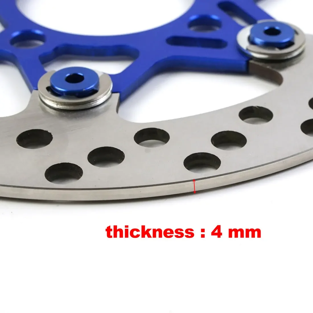 220 مللي متر دراجة نارية مكبح قرصي الدوار 4 ثقوب القرص العائمة ل سكوتر الشارع دراجة ديرتبايك Pitbike جروم كاواساكي مكابح السيارات